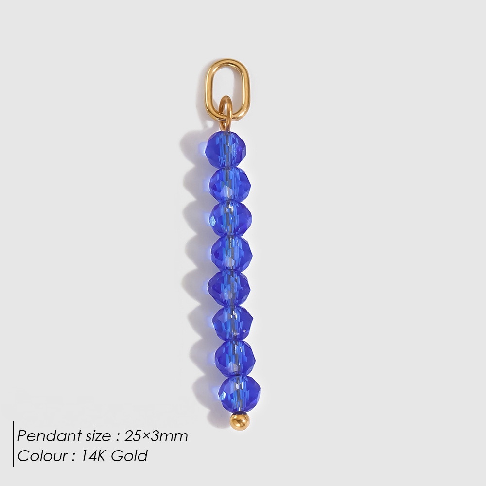Stainless Steel Rainbow Bead Pendant