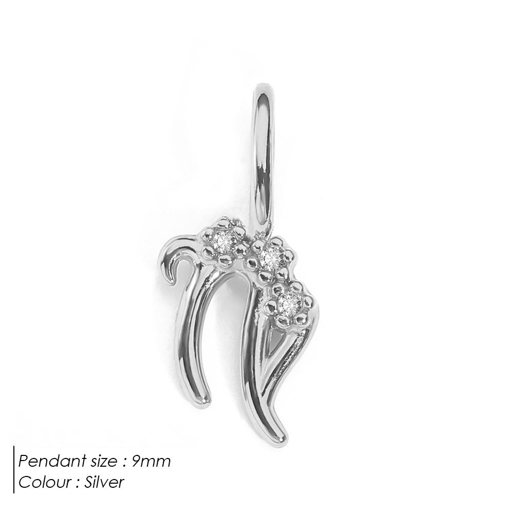 Stainless Steel Diamond-encrusted Constellation Necklace Pendant