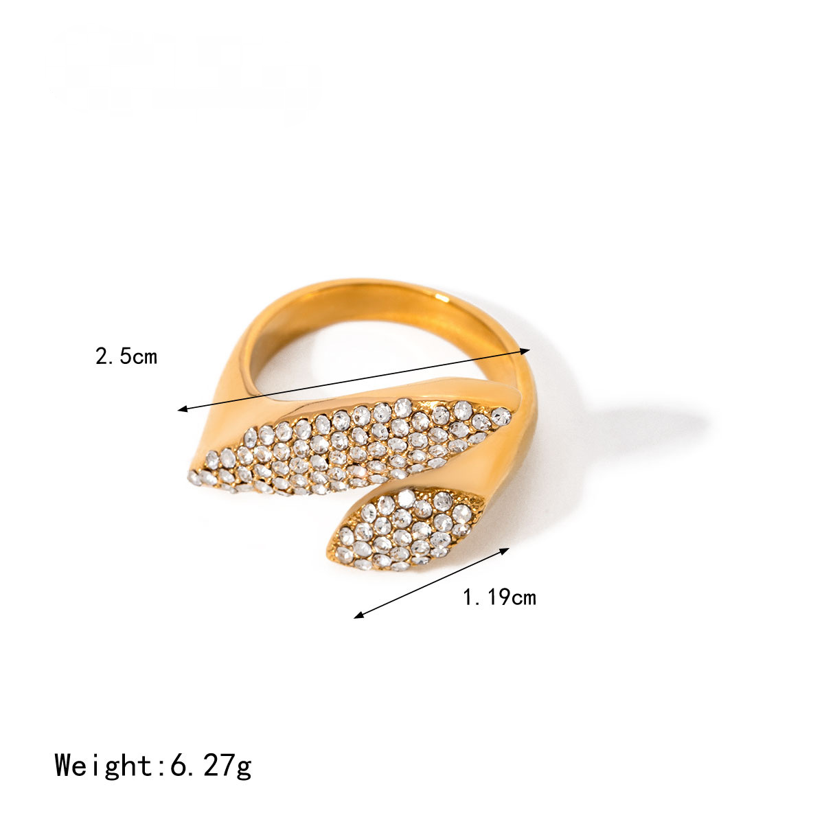 Stainless Steel Cubic Zirconia Pearl Ring