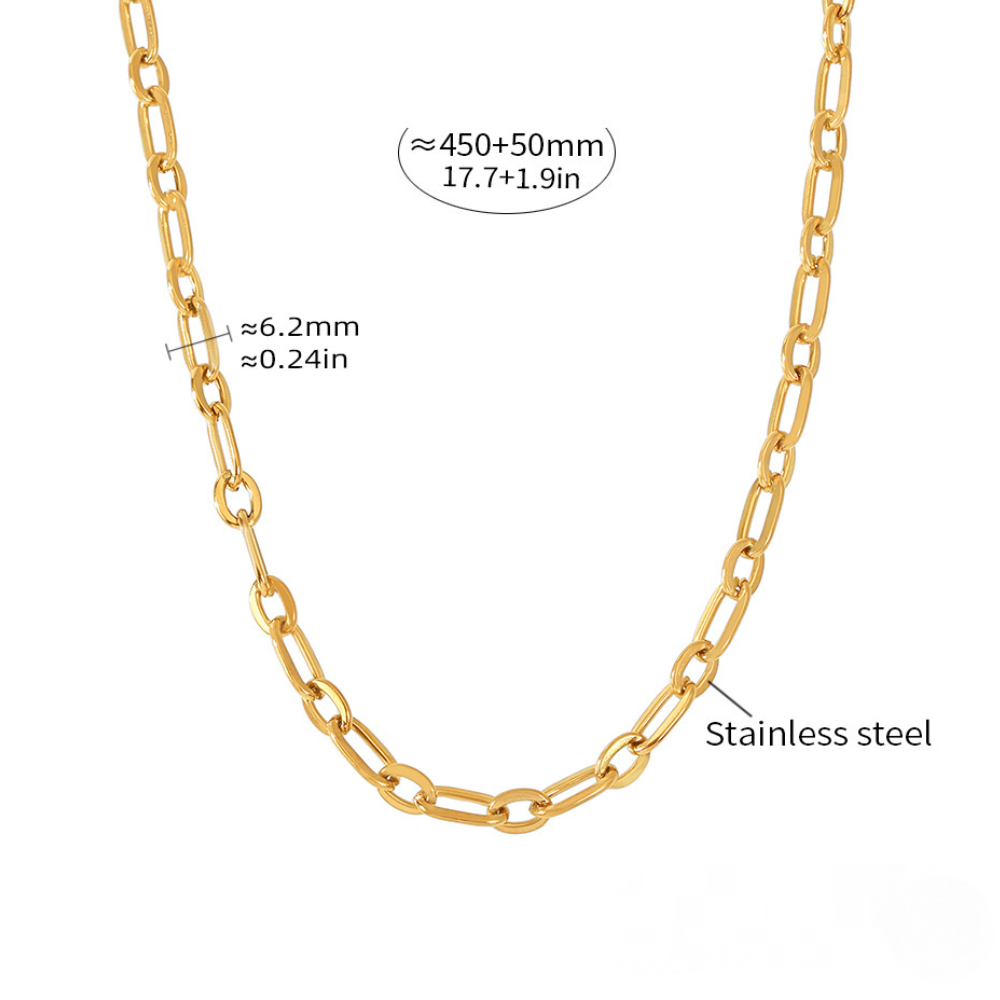 Mickey Pendant Double Stainless Steel Necklace
