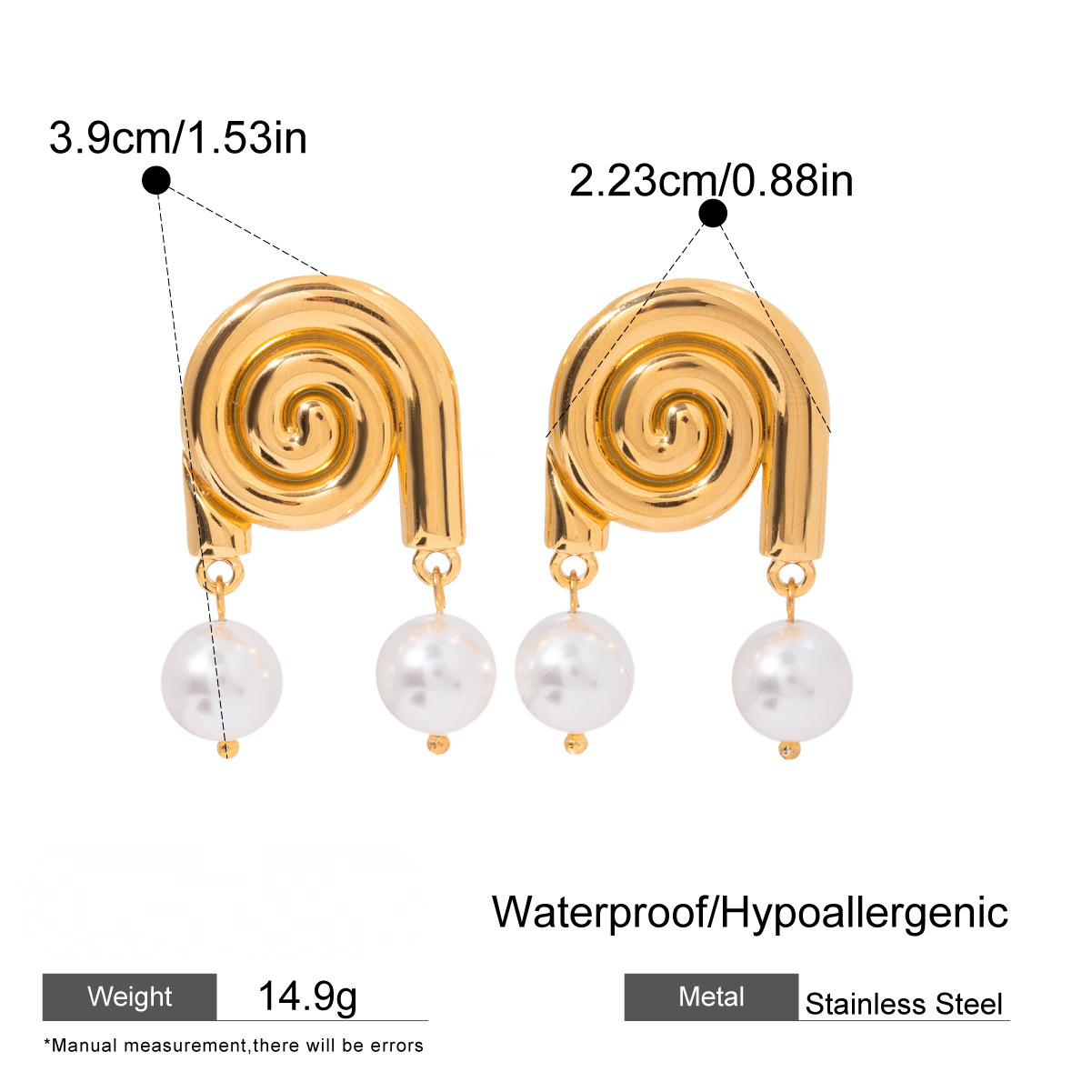 Stainless Steel Vacation Style Earrings Combination