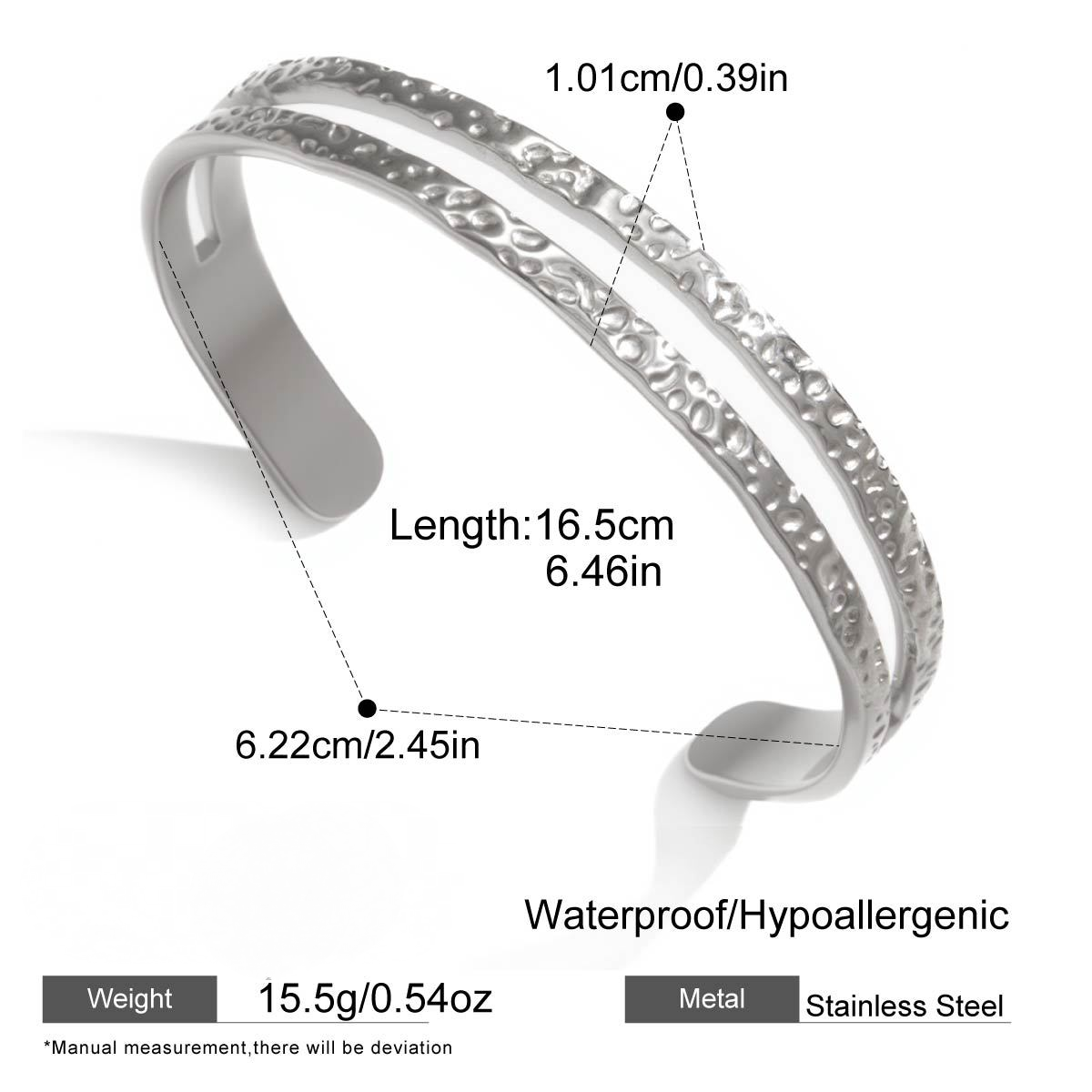 Stainless Steel Minimalist Cuff Bracelet