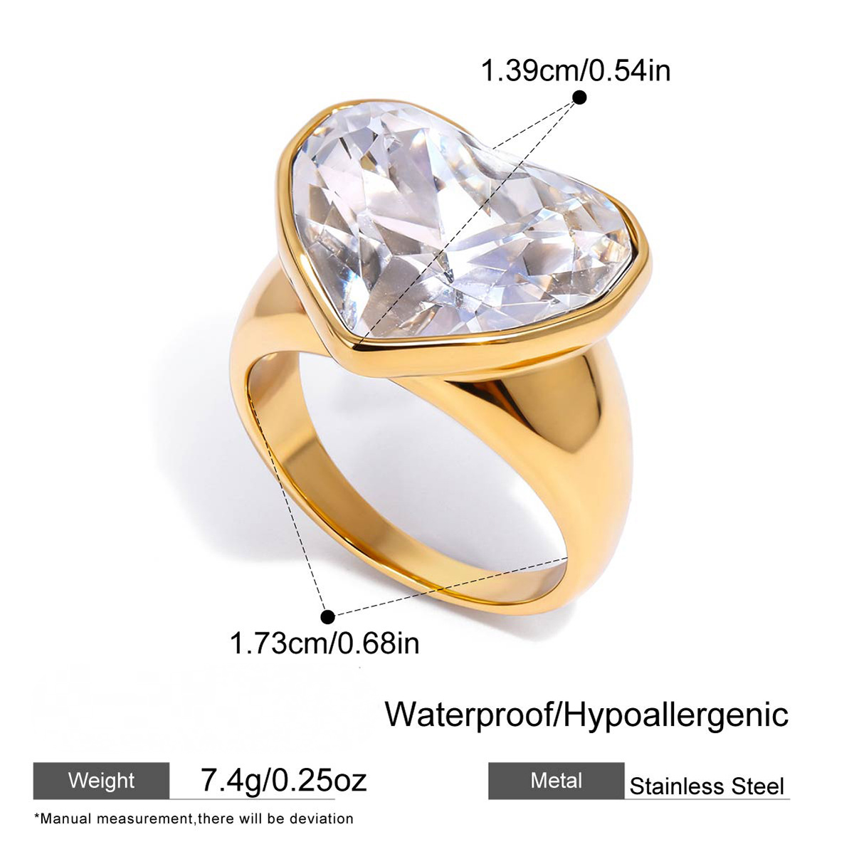 Stainless Steel Valentine's Day Jewelry Set