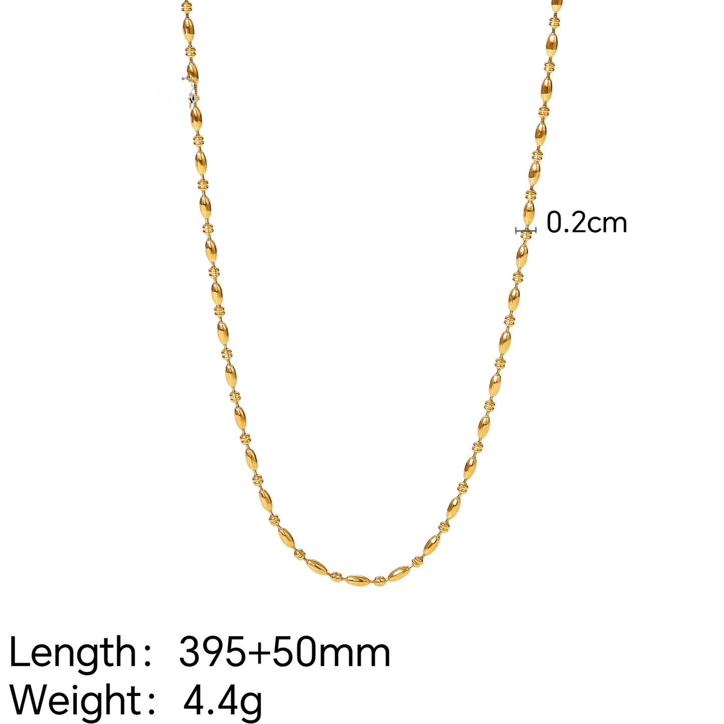 Stainless Steel 18K Gold PVD Layered Necklace