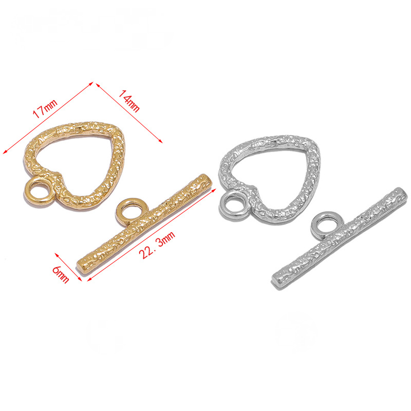 Stainless Steel 18K Gold PVD Toggle Clasp - 4 Pack