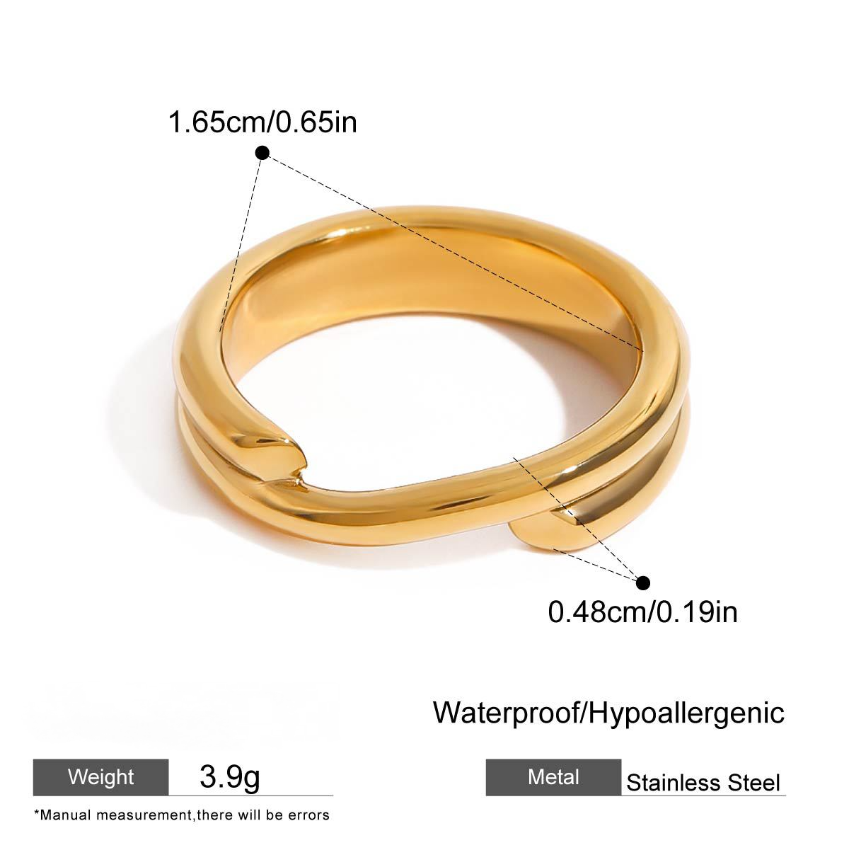 Stainless Steel Multi-layered Stacking Line Ring