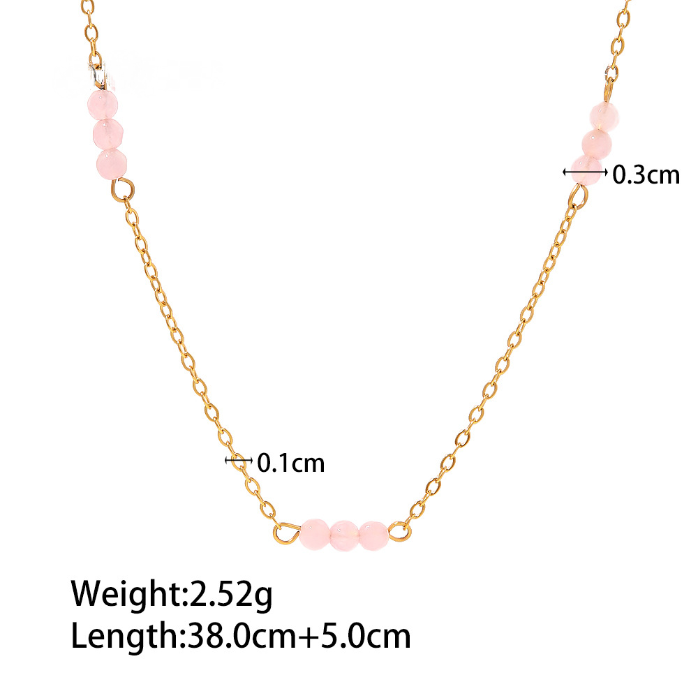 18K Gold PVD Stainless Steel Pearl Necklace