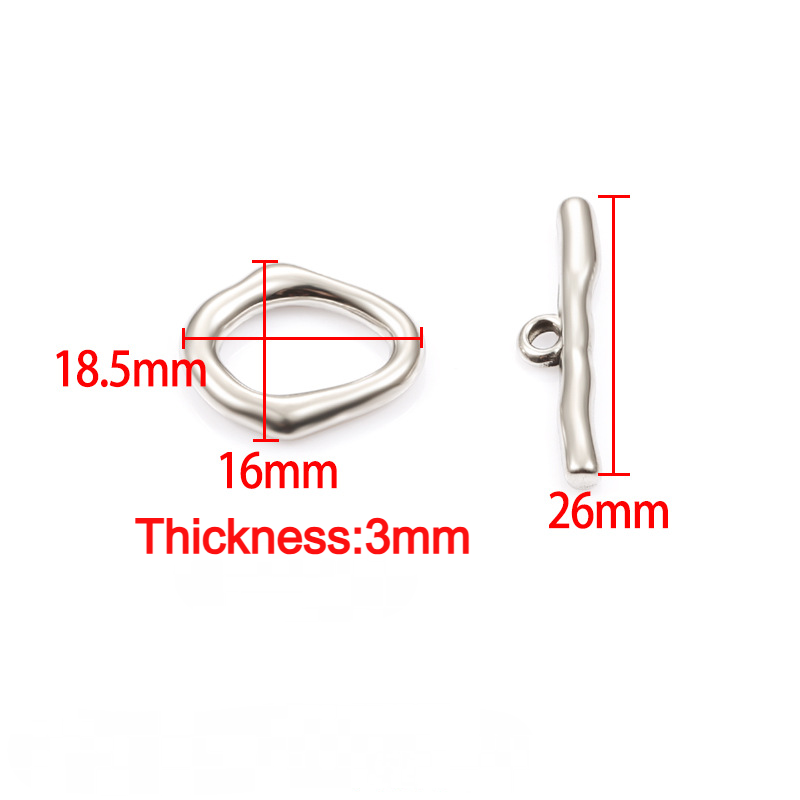 Stainless Steel Special-shaped Toggle Clasp