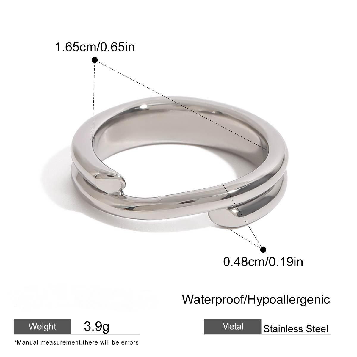 Stainless Steel Multi-layered Stacking Line Ring