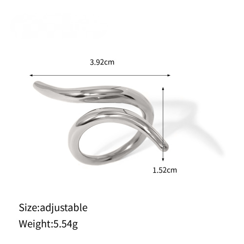 Stainless Steel High-end Geometric Opening Ring