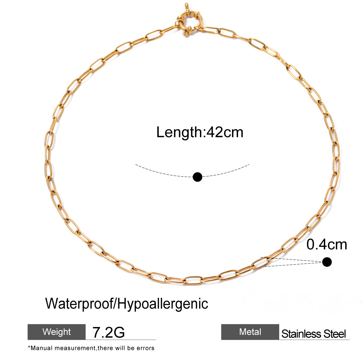 Stainless Steel Cuban Chain Necklace Collection