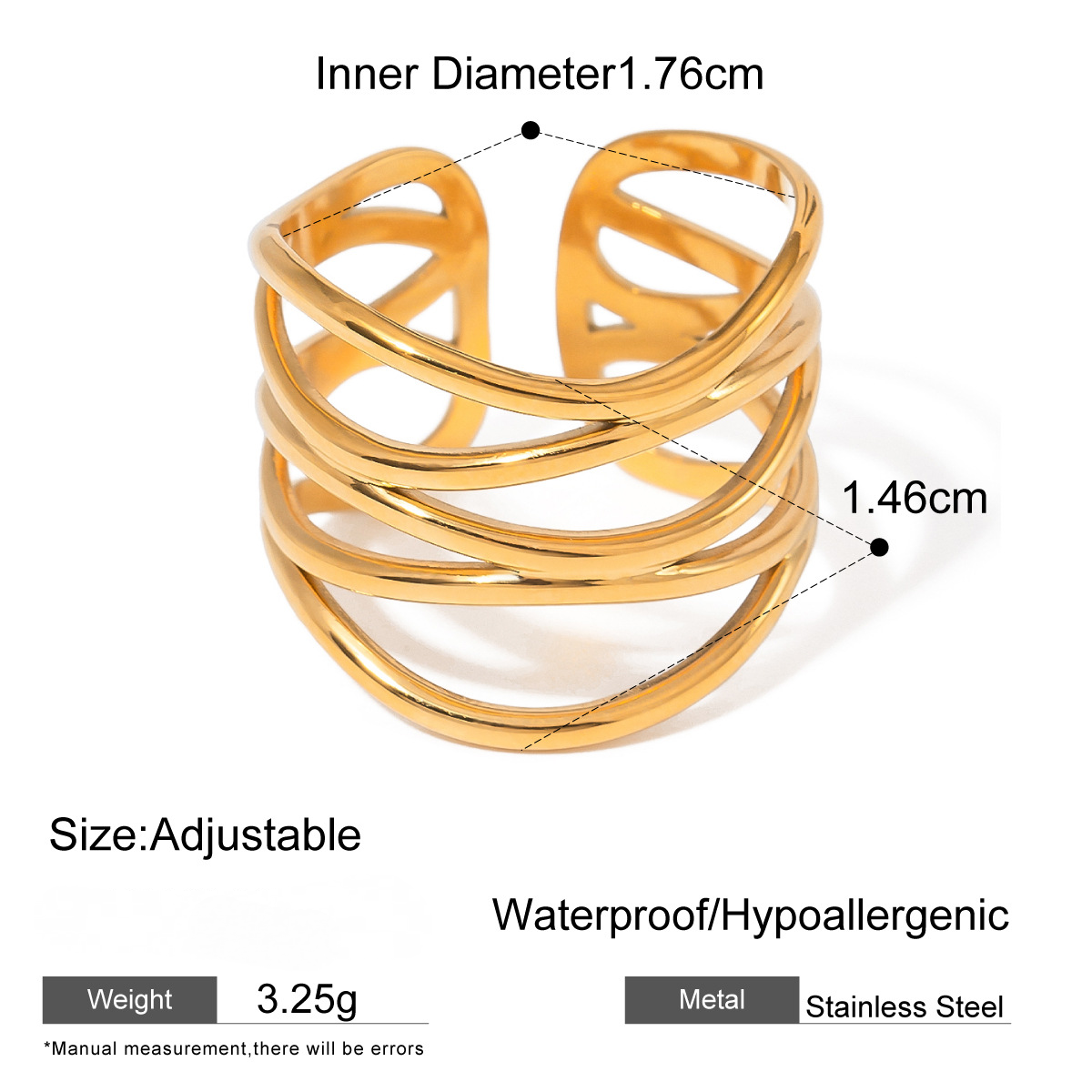 Stainless Steel Shaped Ring Combination