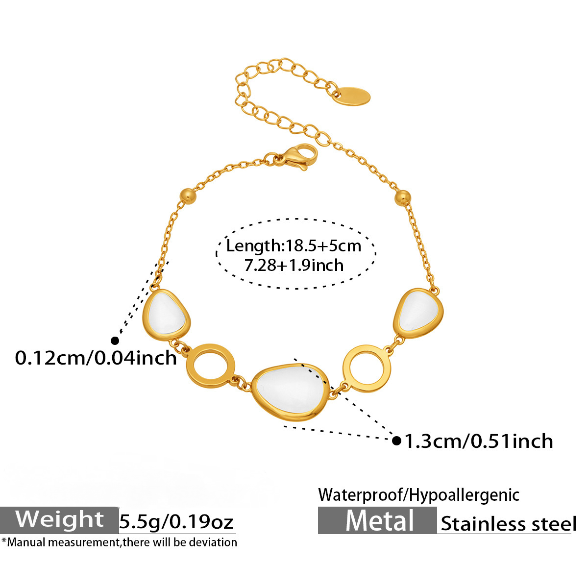 Stainless Steel Oval Cat's Eye Stone Necklace Bracelet Earrings Jewelry Set
