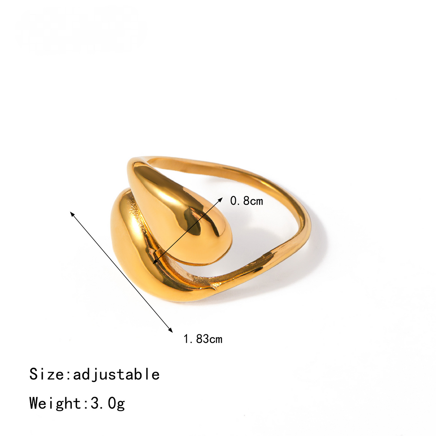 Stainless Steel Light Luxury CZ Geometric Line Ring
