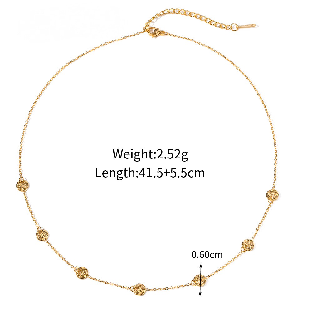 Stainless Steel Rhinestone Heart-shaped Necklace