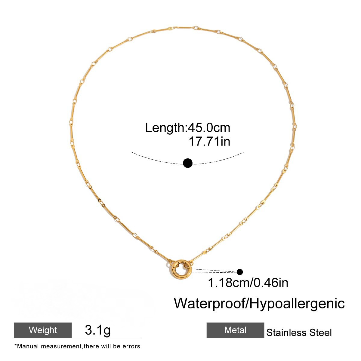 Stainless Steel DIY Adjustable Necklace
