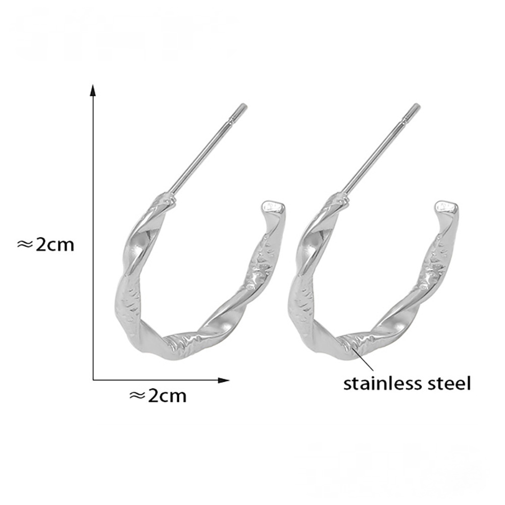 Twist Hoop 18K Gold PVD Stainless SteelEarrings