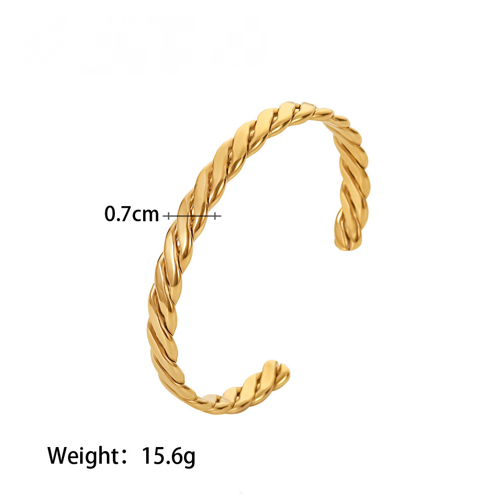 Stainless Steel Cubic Zirconia Bangle Collection