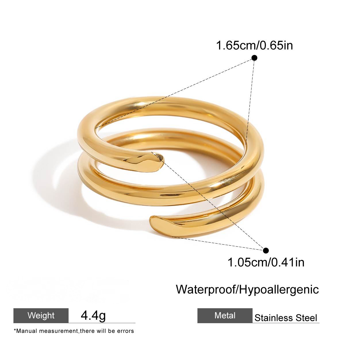 Stainless Steel Multi-layered Stacking Line Ring