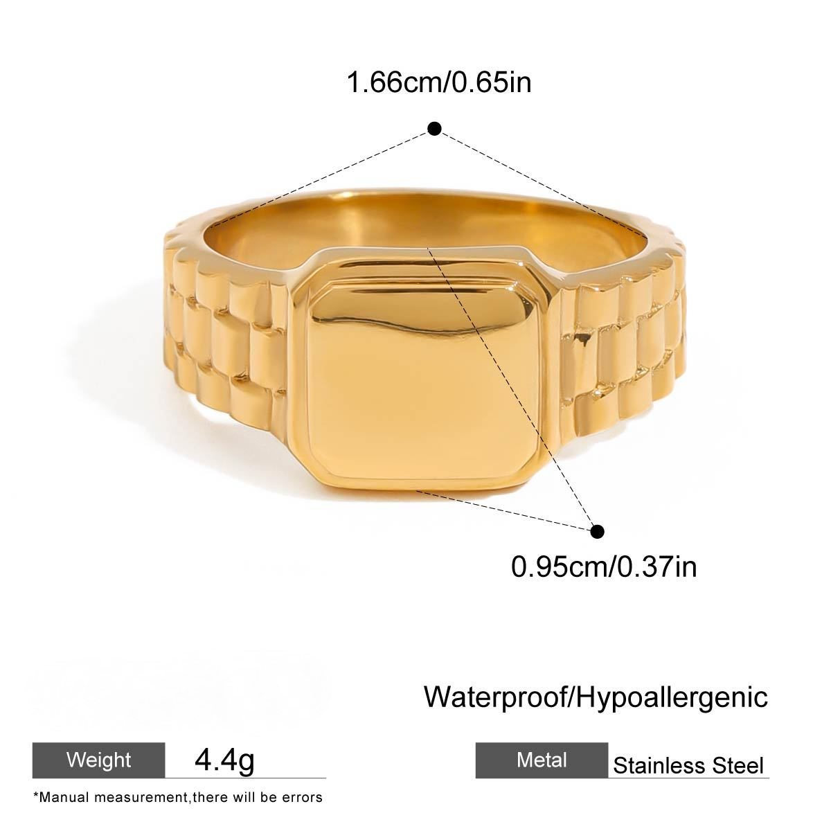 Stainless Steel Band Series Ring Collection