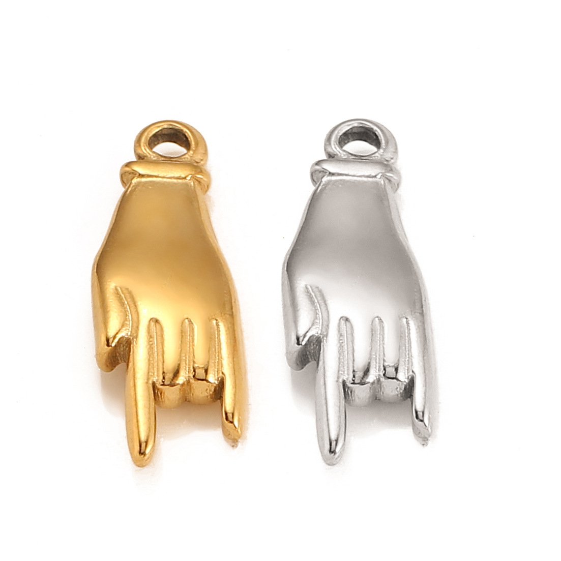 Hip Hop Gesture Stainless Steel Pendant