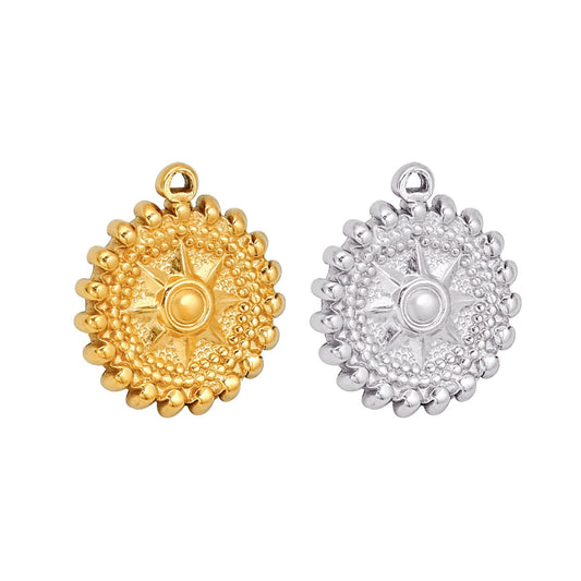 Stainless Steel Sun Pendant