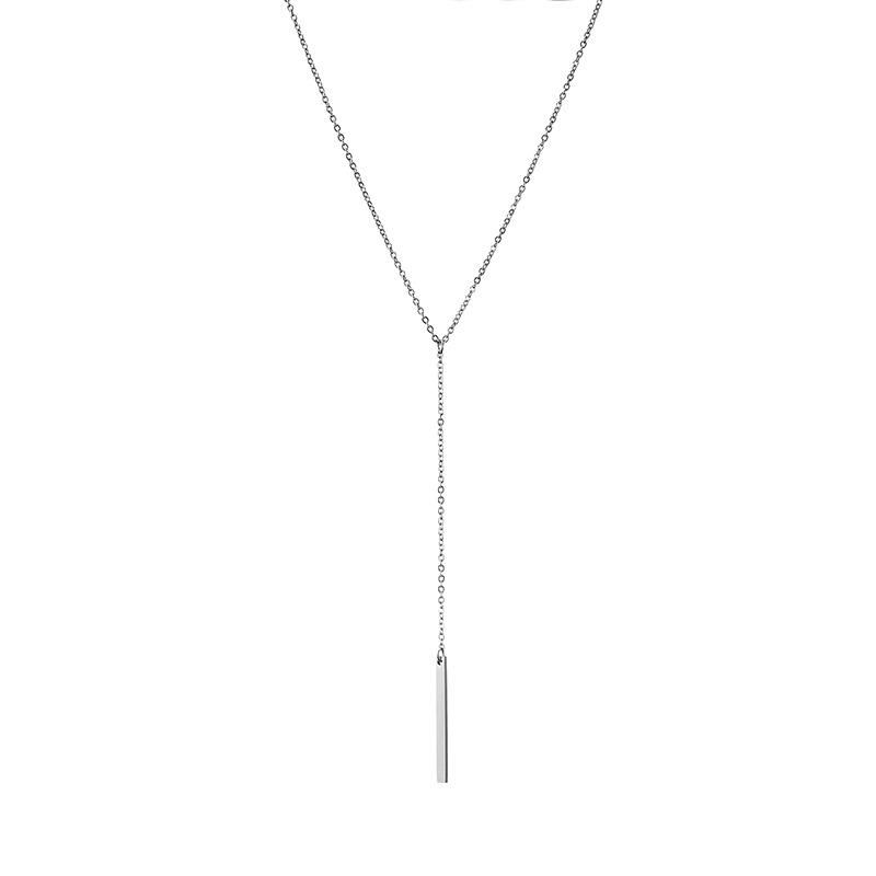 Stainless Steel Y-Shape Lariat Necklace