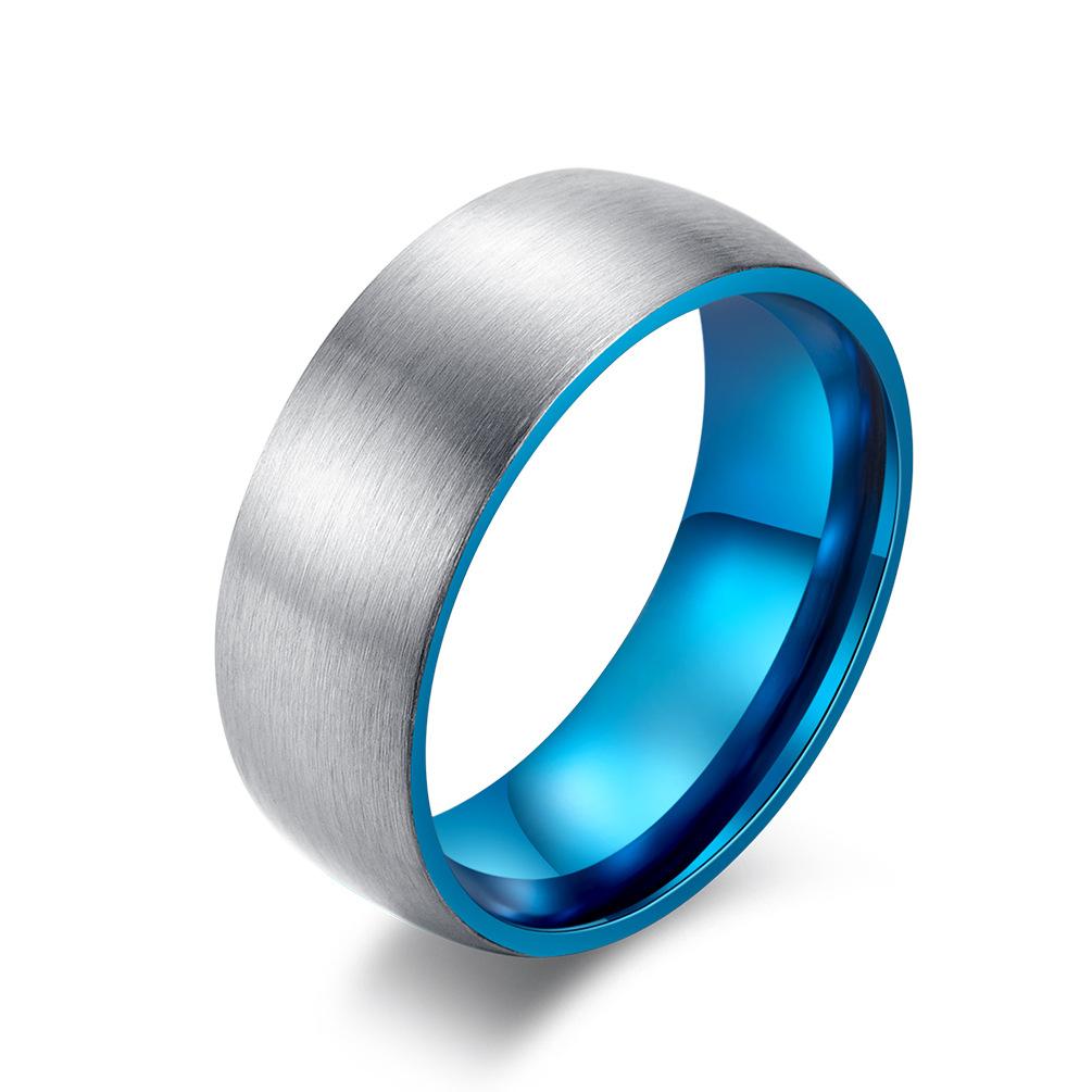 Brushed Stainless Steel Blank Sphere Ring