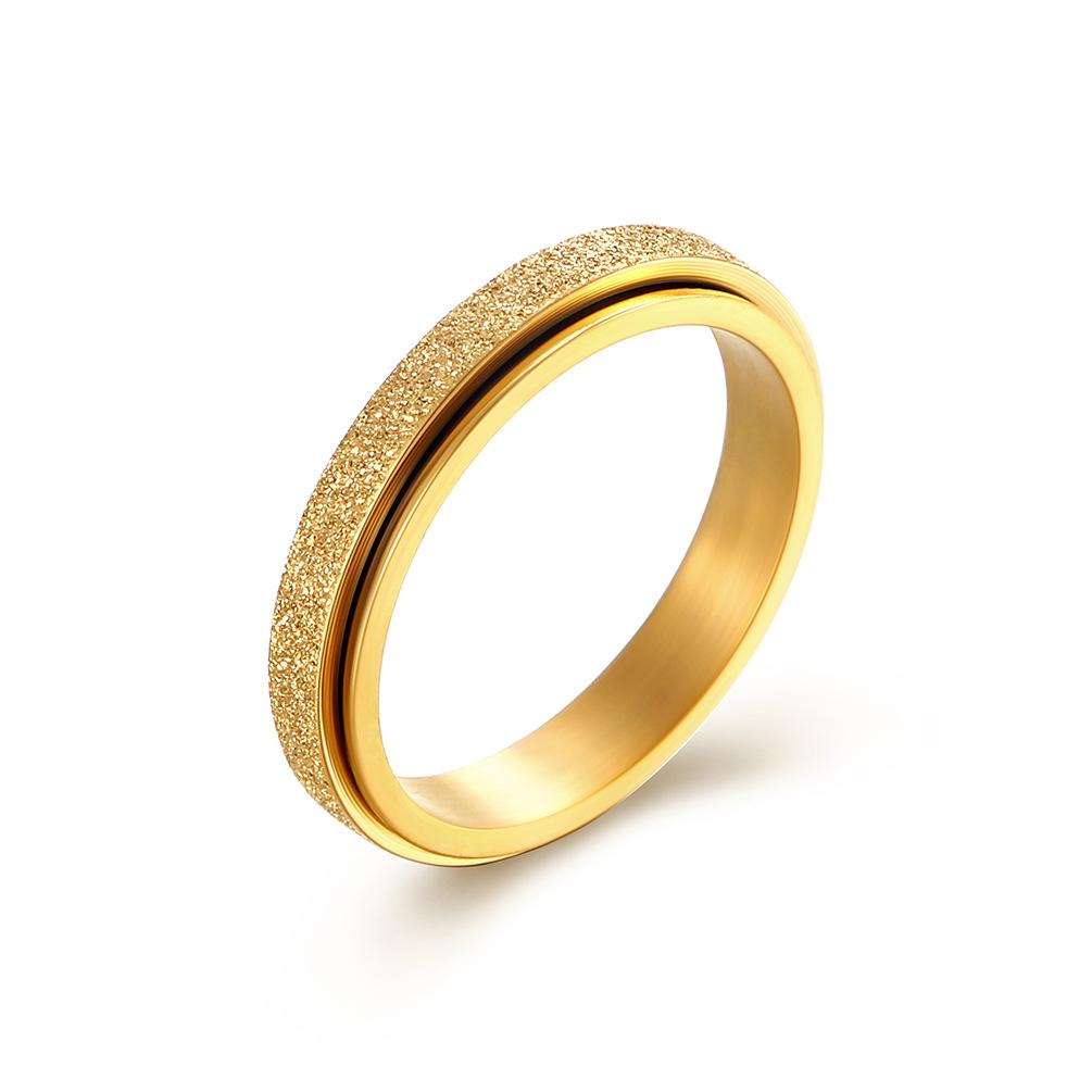 4mm Brushed Stainless Steel Spinner Ring