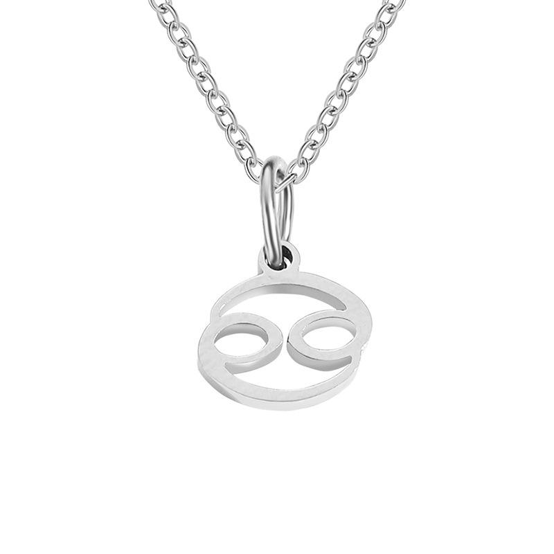 Stainless Steel Zodiac Cable Chain Classic Necklace