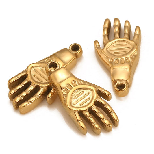 Stainless Steel Hand of Fatima Pendant