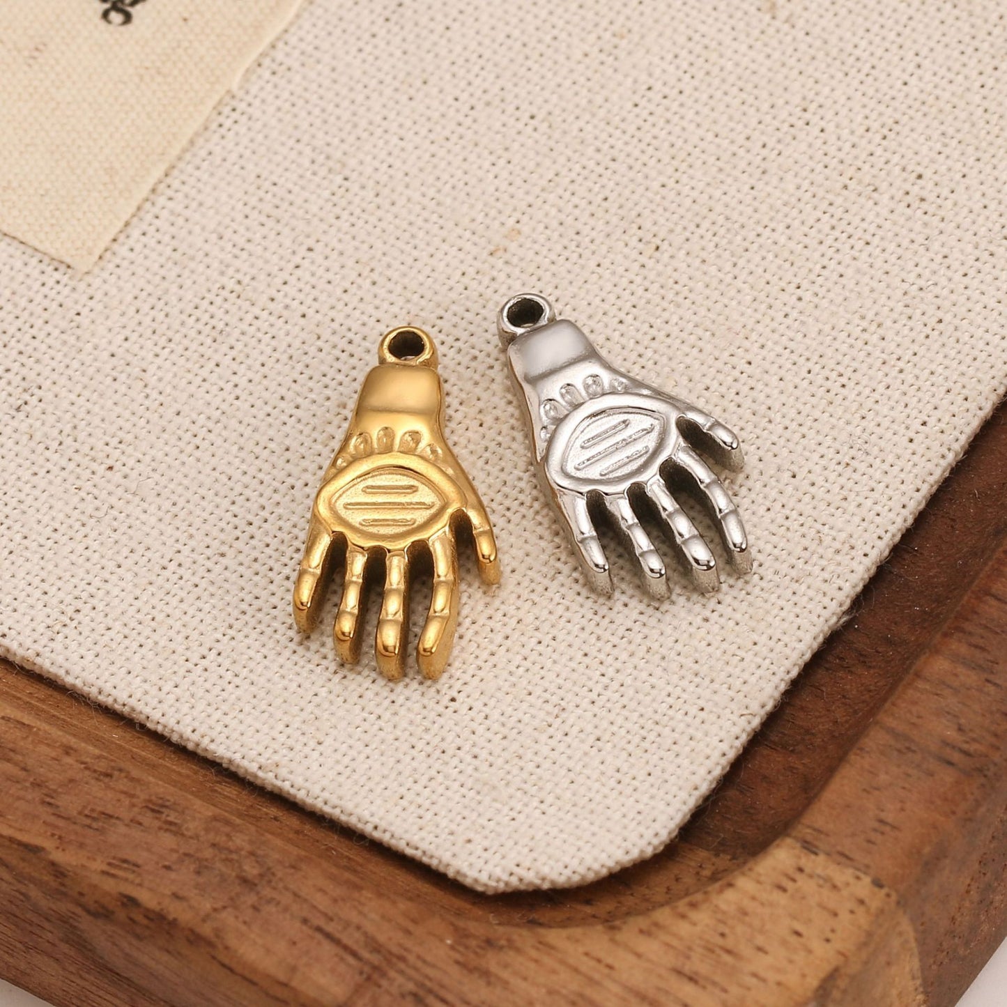 Stainless Steel Hand of Fatima Pendant