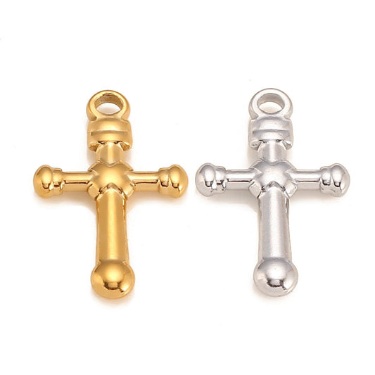 Stainless Steel Creative Cross Pendant