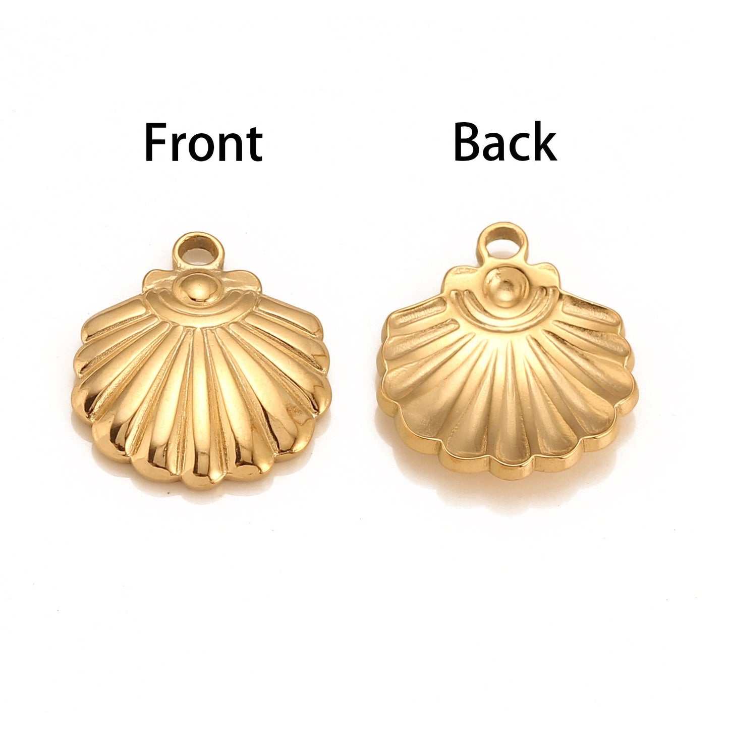 Pendentif coquillage en acier inoxydable