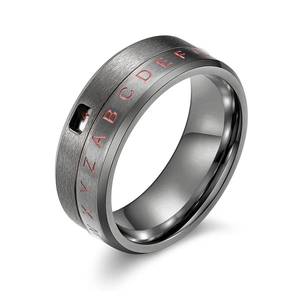 Bague numérotée Spinner Bague alphabet