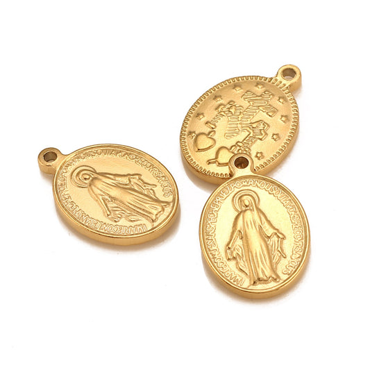 Stainless Steel Virgin Mary Pendant
