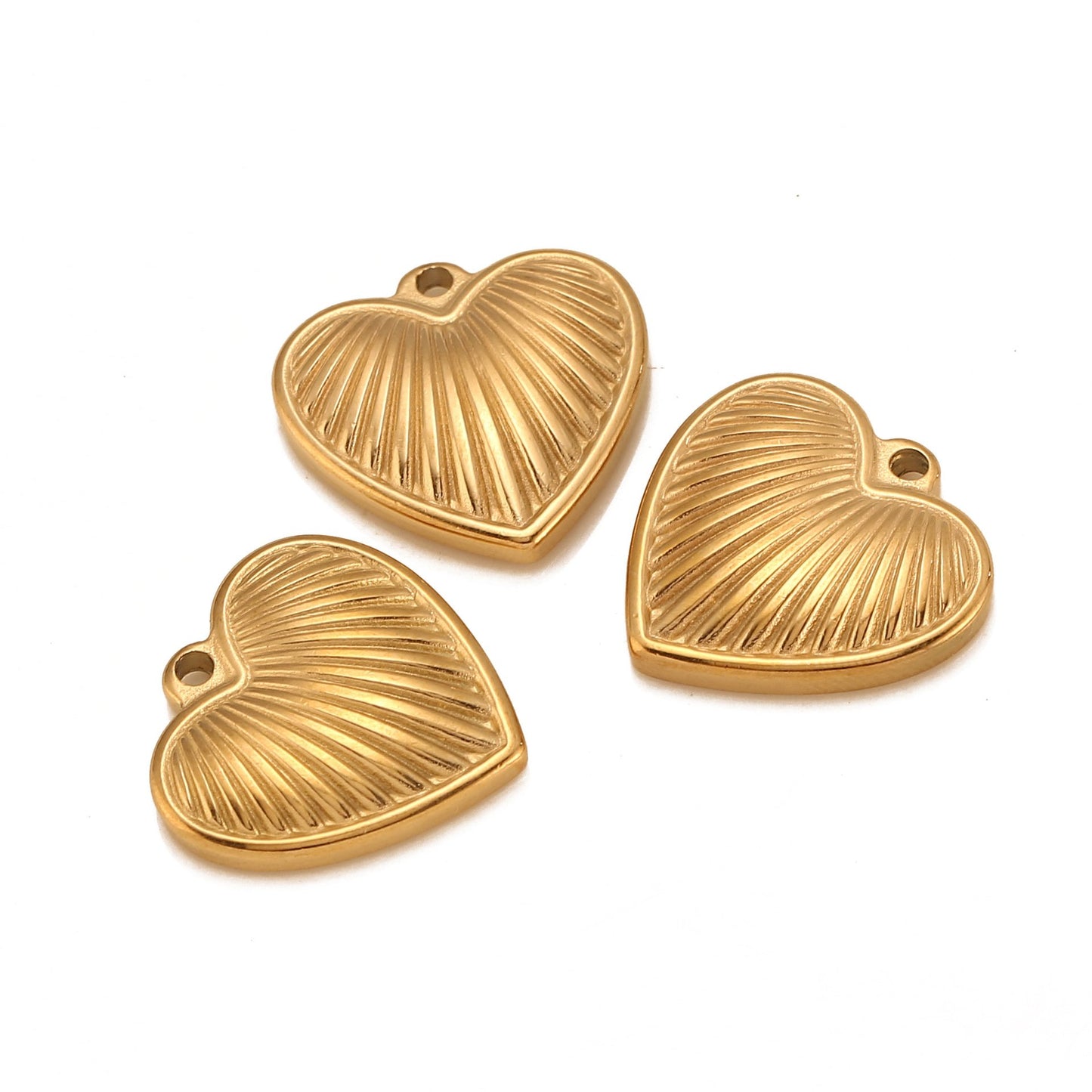 Stainless Steel 3D Heart-Shaped Pendant