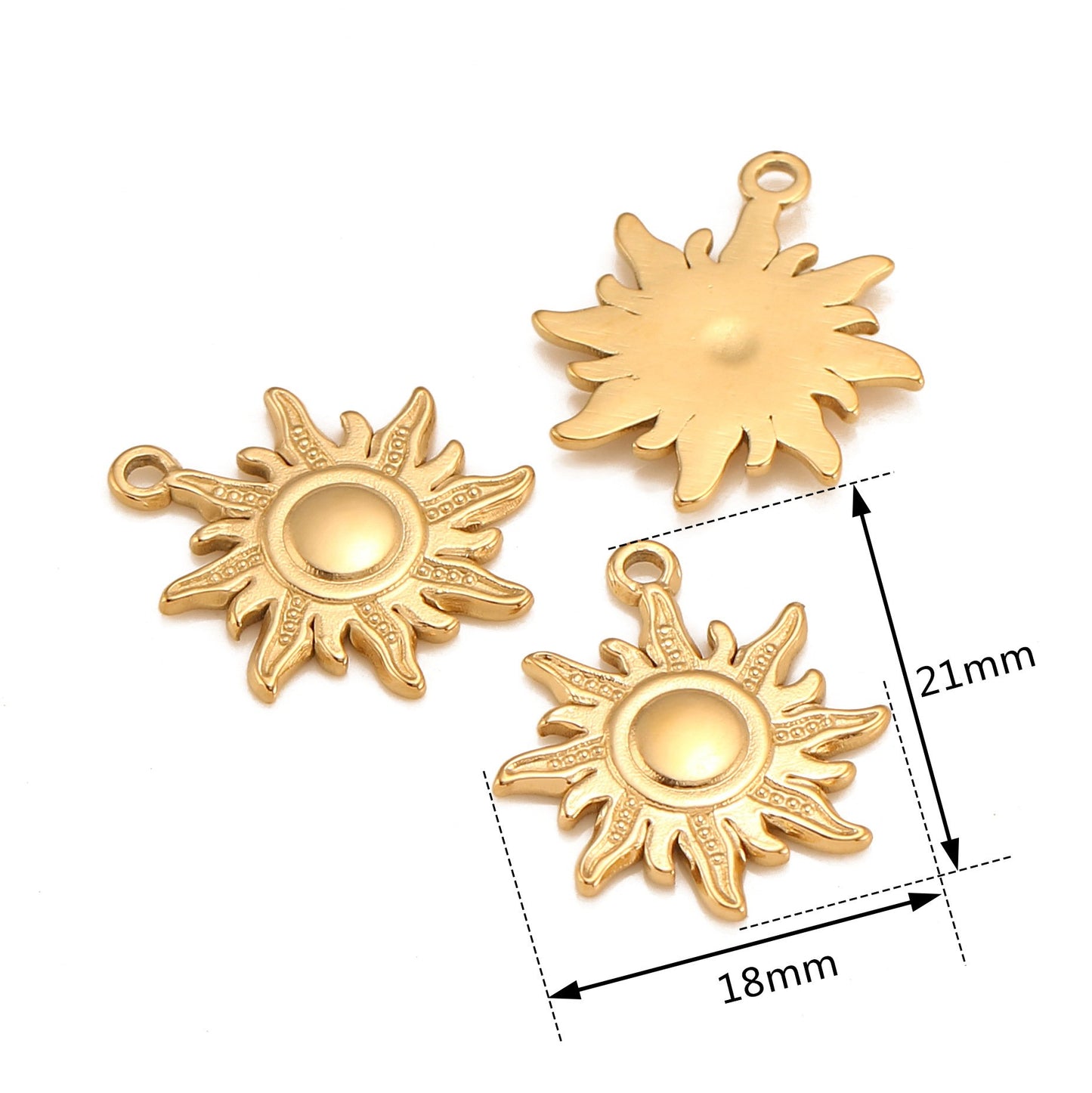 Stainless Steel Sun Pendant