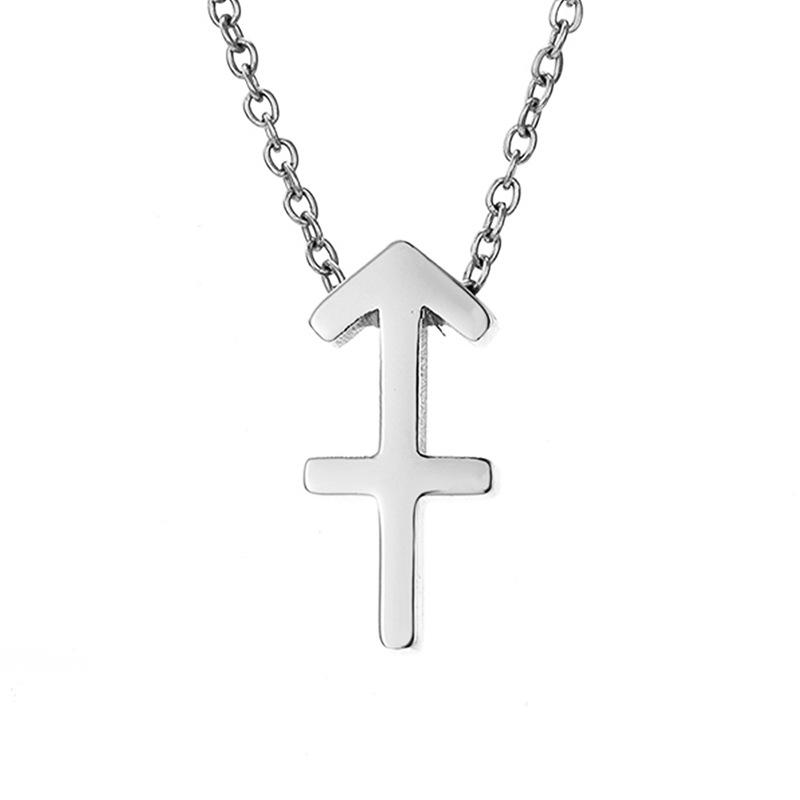 Collier zodiaque en acier inoxydable PVD or 18 carats